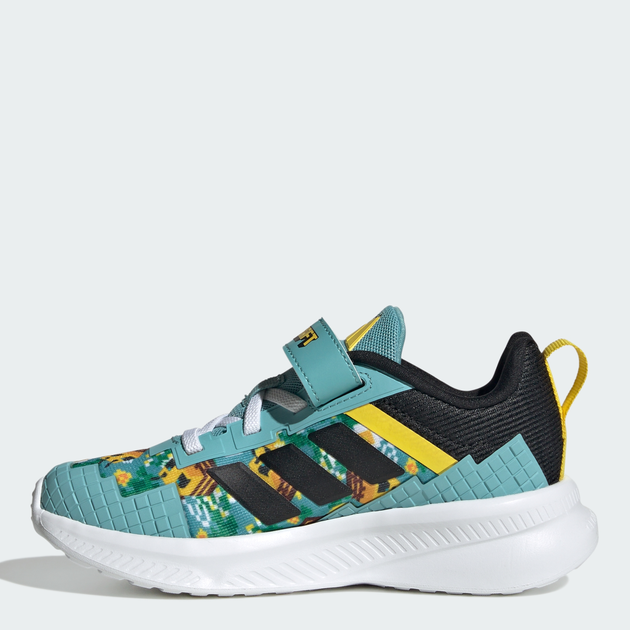 Детские кроссовки для мальчика Adidas Minecraft Fortarun El C JR1947 32 Mint Ton (4068806977434) - изображение 3