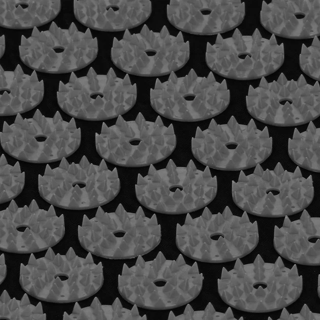 Mata zdrowotna do akupresury Springos FA0153 z kolcami z poduszką 105 x 40 cm Szaro-czarna (5907719490199) - obraz 7