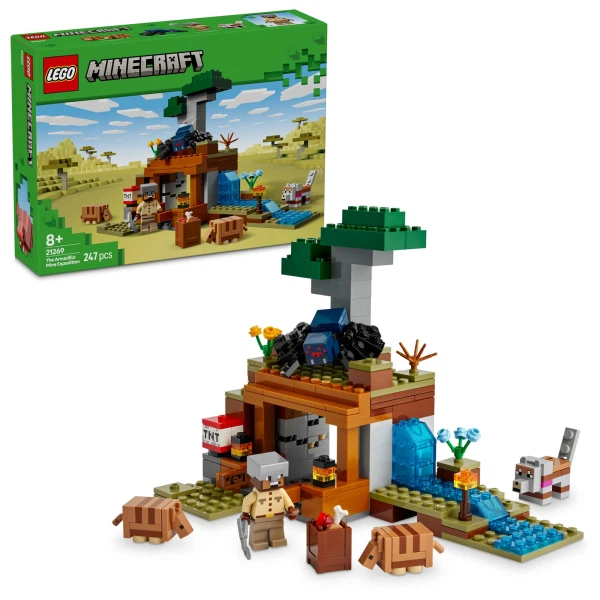 Конструктор LEGO Minecraft Шахтна експедиція Броненосець 247 деталей (21269) - Фото 2 Конструктор LEGO Minecraft Шахтна експедиція Броненосець 247 деталей (21269) - изображение 2
