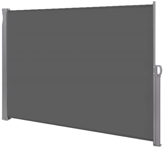 Osłona boczna Springos AW0001 na taras i balkon 250 x 160 cm Szara (5907719479088) - obraz 1