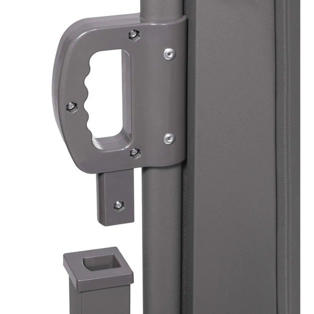 Osłona boczna Springos AW0001 na taras i balkon 250 x 160 cm Szara (5907719479088) - obraz 8