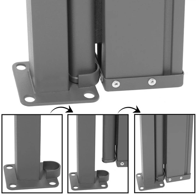 Osłona boczna Springos AW0001 na taras i balkon 250 x 160 cm Szara (5907719479088) - obraz 16