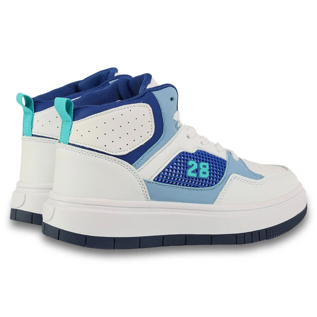 Кроссовки высокие детские для спорта и прогулок SP-Sport Kid's Edition 603-3 размер 35 White-Blue - изображение 4