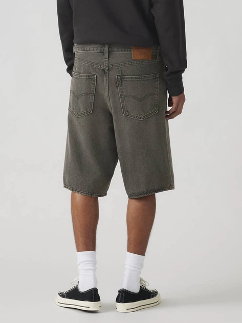 Spodenki męskie bermudy bawełniane Levi`s 478 Baggy Shorts 001JM-0000 33 Ciemnoszare (5401187060996) - obraz 2