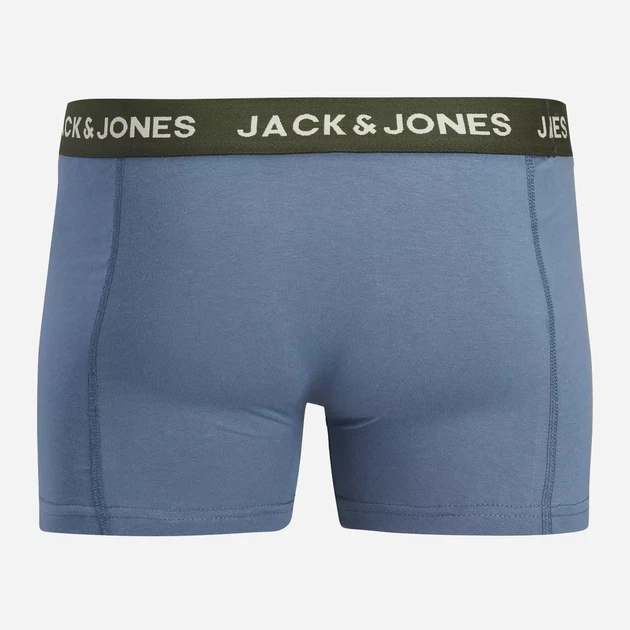 Набор трусов боксеров мужских хлопковых Jack & Jones 424158-18(Coronet Blue) XL 3 шт Разноцветный (5715829325221) - изображение 3