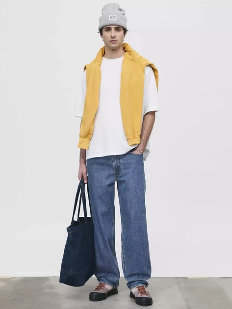 Jeansy męskie Levi`s 578 Baggy A4750-0021 W34L34 Niebieskie (5401187074009) - obraz 4