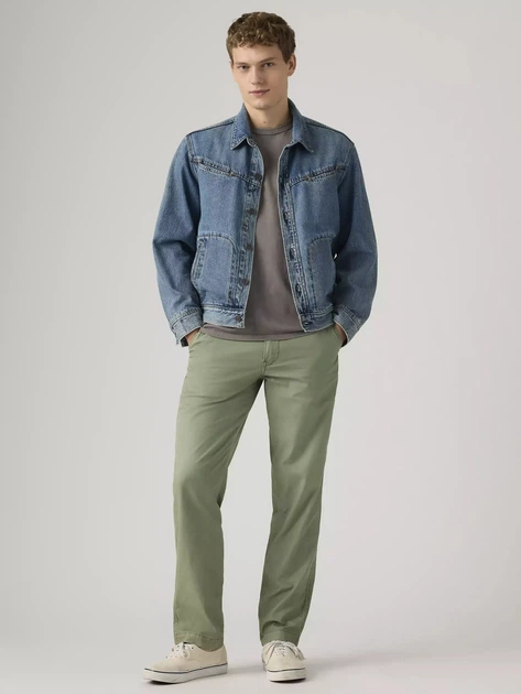 Брюки чоловічі Levi`s Xx Chino Authentic Rlx A5753-0098 W33L32 Оливкові (5401187834474) - зображення 4
