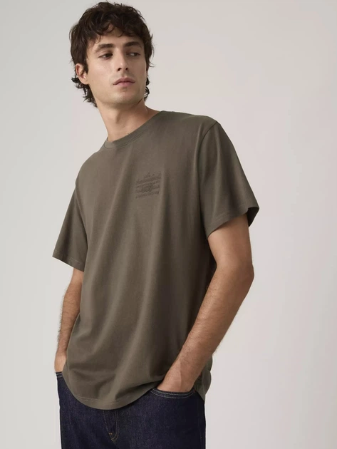 T-shirt męski bawełniany Levi`s Ss Relaxed Fit Tee 16143-2403 L Brązowy (5401187824130) - obraz 3