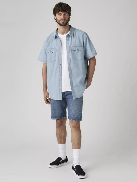 Шорти джинсові подовжені чоловічі Levi`s 405 Standard Shorts 39864-0178 34 Сині (5401157983058) - зображення 4
