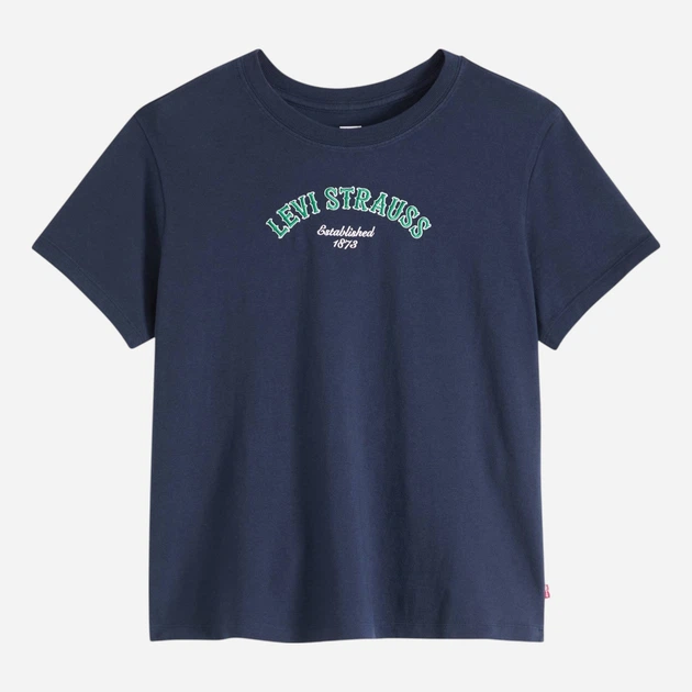 Футболка бавовняна жіноча Levi`s Gr Favorite Tee 005GV-0039 L Темно-синя (5401187814018) - зображення 5