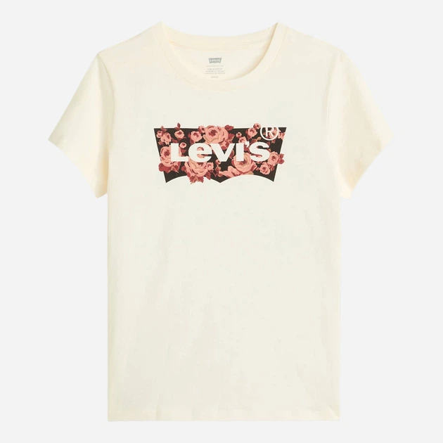 Футболка бавовняна жіноча Levi`s The Perfect Tee 17369-3189 S Бежева (5401030663725) - зображення 5