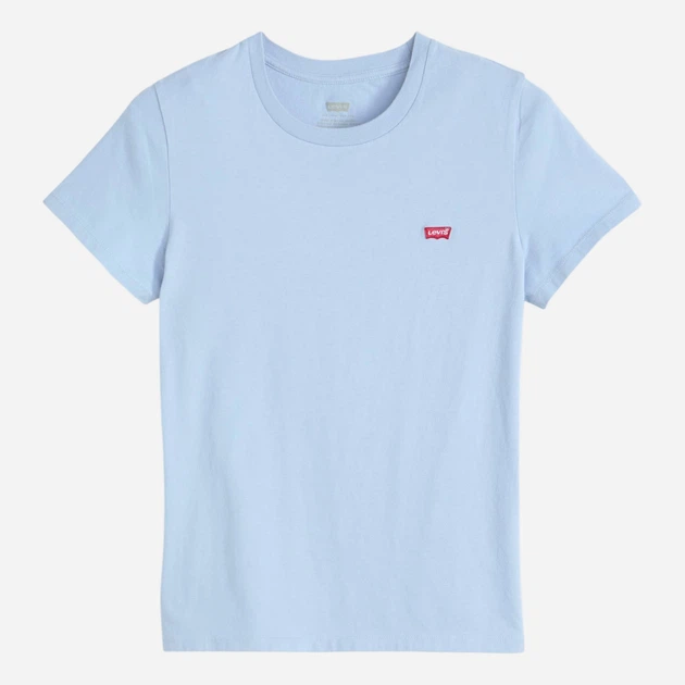 T-shirt damski bawełniany Levi`s Perfect Tee 39185-0398 XS Błękitny (5401187374673) - obraz 5