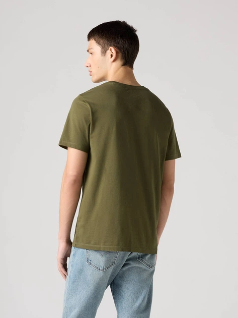 Футболка бавовняна довга чоловіча Levi`s Ss Original Hm Tee 56605-0021 M Хакі (5400570286579) - зображення 2