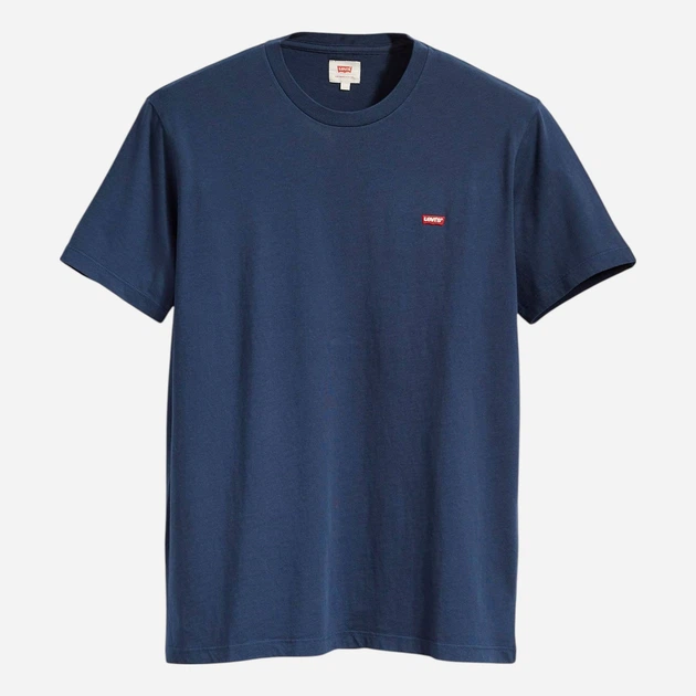 Футболка бавовняна довга чоловіча Levi`s Ss Original Hm Tee 56605-0017 M Темно-синя (5400570285138) - зображення 5