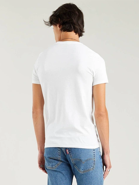 Zestaw koszulek męskich 2 szt Levi`s 2Pk Crewneck Graphic 79681-0015 XL Biały/Granatowy (5400970018053) - obraz 3