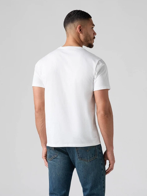 Koszulka męska bawełniana Levi's Original Hm Vneck 85641-0000 M Biała (5400816646587) - obraz 2