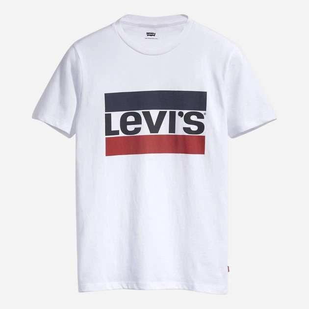 Koszulka męska bawełniana Levi's Sportswear Logo Graphic 39636-0000 M Biała (5400537534354) - obraz 5