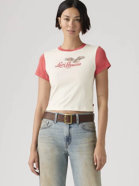 Футболка бавовняна коротка жіноча Levi`s Gr Essential Sporty Tee A8798-0111 L Біла (5401187785431) - зображення 3