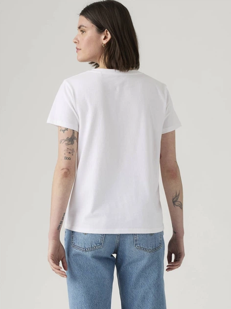 Zestaw koszulek damskich 2 szt Levi`s 2Pack Perfect Vneck 004AN-0002 M Biały/Szary (5401187368979) - obraz 3