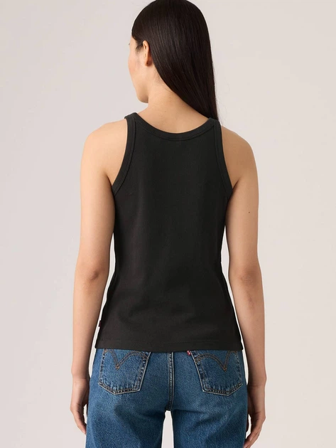 Koszulka na ramiączkach damska Levi's Essential Racer Tank A3381-0001 L Czarna (5401043302000) - obraz 2