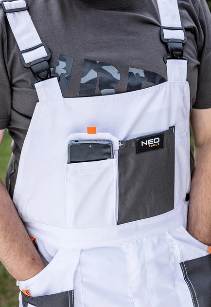 Полукомбинезон NEO Tools 81-140 M Белый - Фото 5 Полукомбинезон NEO Tools 81-140 M Белый - изображение 5