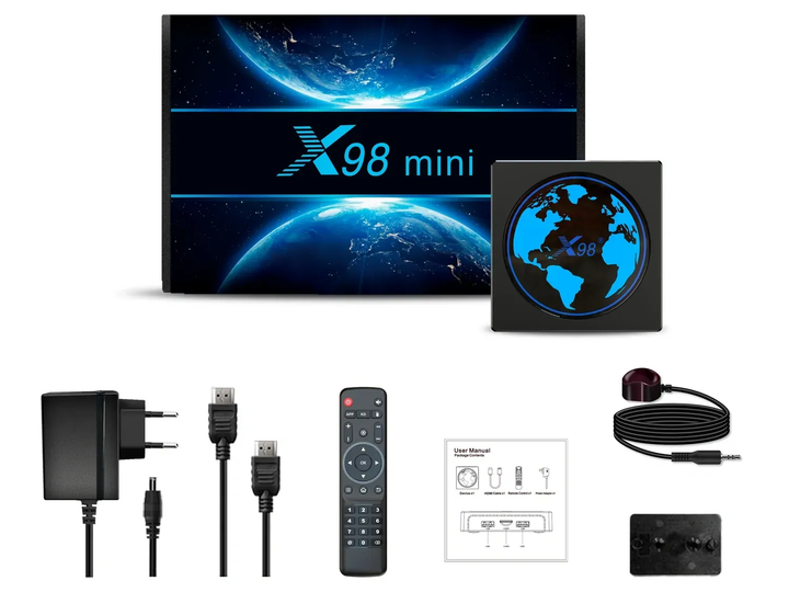 Смарт ТВ приставка Android SmartTV Box X98 mini 4/64Gb - зображення 4