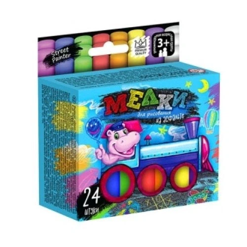 Крейда Danko toys кольорова кругла 24 шт. (802725) - Фото 1 Крейда Danko toys кольорова кругла 24 шт. (802725) - изображение 1
