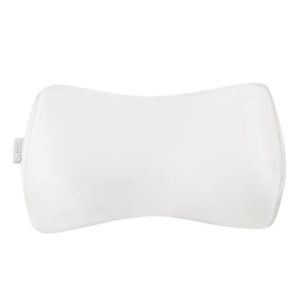 Ортопедическая подушка для сна на животе Roller Pillow №2 (под живот) от Beauty Balance, шелковая наволочка, цвет Лаванда, 41х23х9 см - изображение 4