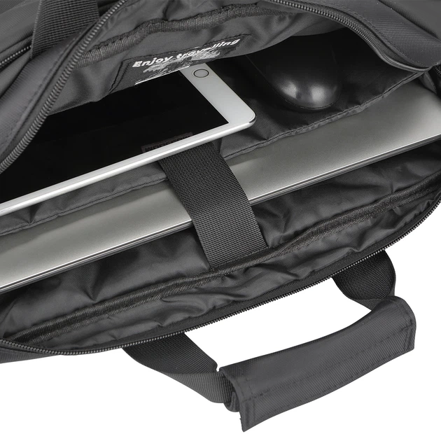 Сумка для ноутбука Modecom Porto 15.6" с мягким защитным отделением и дополнительными карманами (96A90BDA74DC) - Фото 12 Сумка для ноутбука Modecom Porto 15.6" с мягким защитным отделением и дополнительными карманами (96A90BDA74DC) - изображение 12