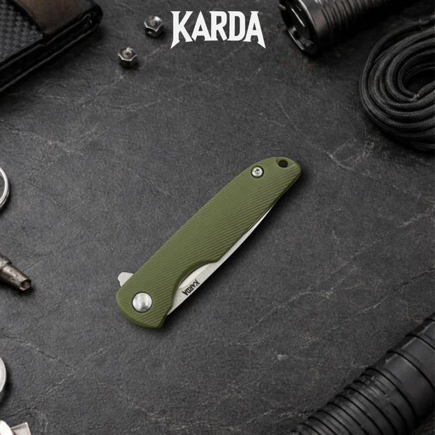 Ніж Складний Брелок Karda J160 Green - изображение 2