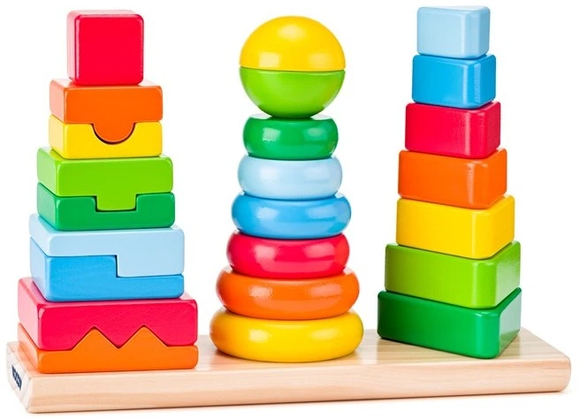 Zestaw WoodyLand wież do układania 90227 02279 (8591864902279) - obraz 2