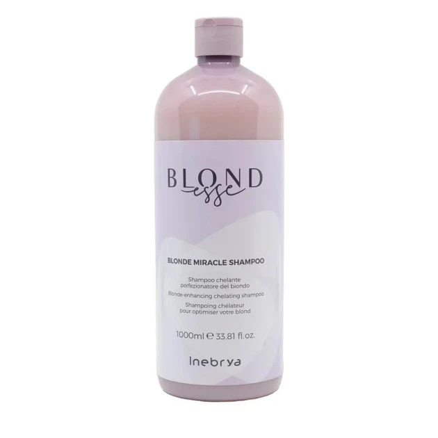 Хелатирующий шампунь Inebrya для блонда Blonde Miracle Shampoo 1000 мл - Фото 1 Хелатирующий шампунь Inebrya для блонда Blonde Miracle Shampoo 1000 мл - изображение 1