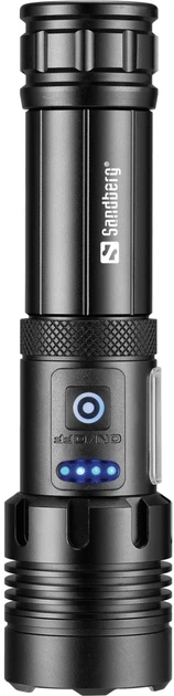Ліхтарик-повербанк Sandberg Survivor 7 in 1 Torch Powerbank 5000 мА·год LED Чорний (SAND_421-08) - зображення 4