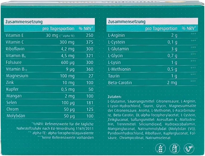 Амінокислоти, вітаміни та мінерали Aminoplus Immune - 2 x 7 пакетиків - зображення 3