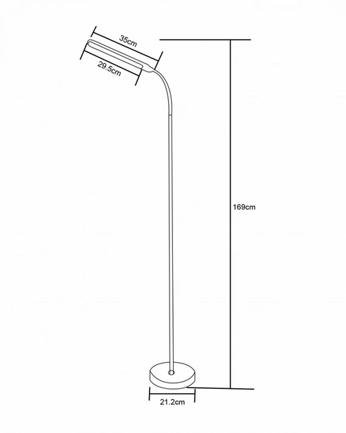 Торшер Zuma Line SM-605 LED 1x10W 3000K–6000K 500Lm IP20 черный - изображение 2