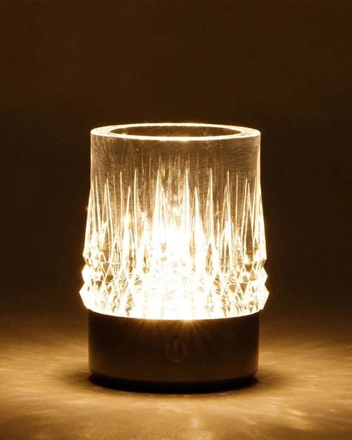 Настільна лампа Zuma Line 5905316667716 Crystal LED 1x1W 3000K 110Lm IP20 чорна - зображення 3