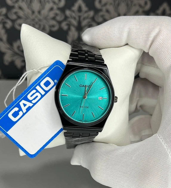Наручные часы Casio MTP-B145 черный-тифанные - изображение 4