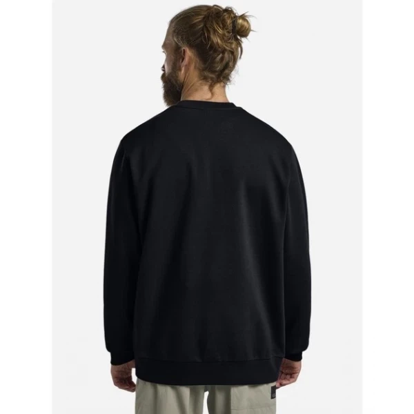 Кофта Jack Wolfskin Essential Crewneck M XL Чорний (1109-4064886464116) - зображення 4