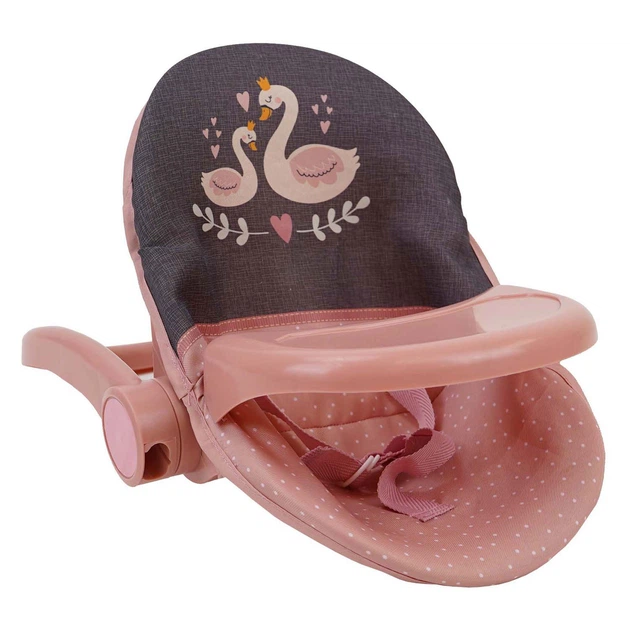 Krzesło dla lalek Swan huśtawka + fotelik samochodowy 3 w 1 1495125 Różowe (4894897000665) - obraz 3