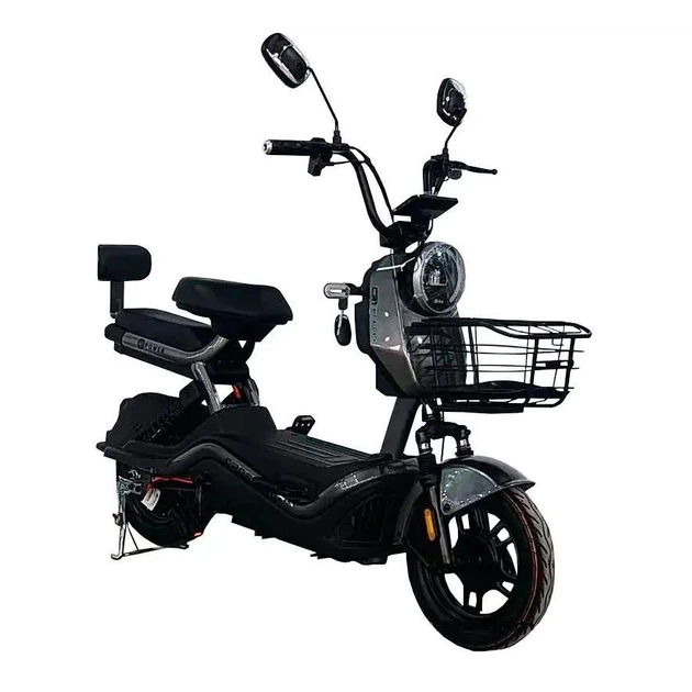 Электроскутер Двухместный Crosser CR1 (800W, 60V, 24ah графеновые АБК) Серый - изображение 2