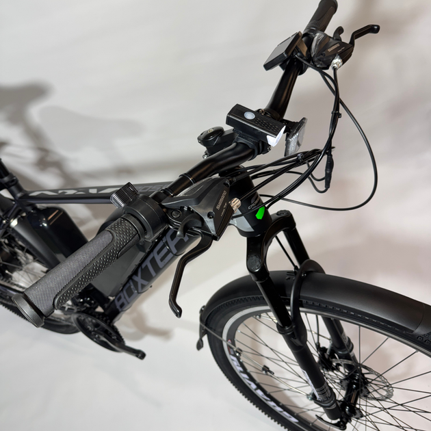 Велосипед с Е-комплектом с багажником 29" Cross Boxter grey 48 В 500Вт 30 Ah/ до 105 км запас хода+дисплей Kunteng KT-TF01U - изображение 4
