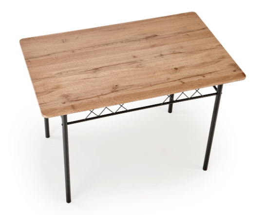 Набір меблів Halmar Faust комплект стіл + 4 стільці натуральний дуб / чорний (5905248134720) - зображення 3