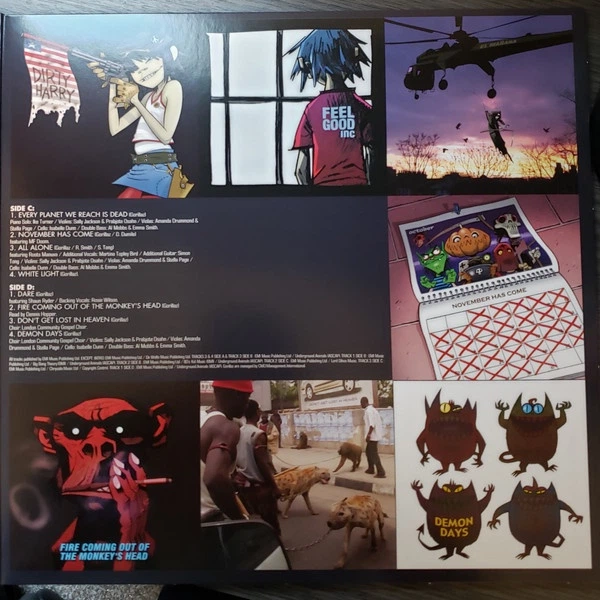 Gorillaz - Demon Days (2 пластинки, Альбом, Переиздание, Ремастеринг) - Фото 3 Gorillaz - Demon Days (2 пластинки, Альбом, Переиздание, Ремастеринг) - изображение 3
