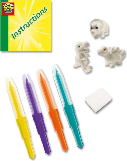 Набір для творчості Ses Creative Blow Airbrush: Динозаври 14295 (8710341142957) - зображення 5