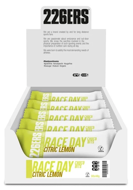 Батончик энергетический 226ERS Race Day Choco bits Energy 40 г 30 шт/уп (1084-SPRO-60-51) - Фото 1 Батончик энергетический 226ERS Race Day Choco bits Energy 40 г 30 шт/уп (1084-SPRO-60-51) - изображение 1