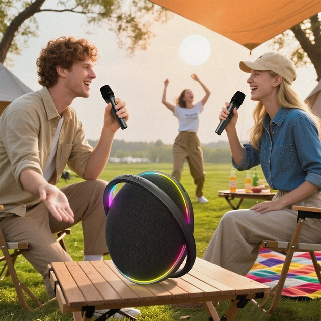 Портативна колонка ACEFAST K5 Max portable wireless speaker, 220W, IPX4, Black (6974316285670) - Фото 8 Портативна колонка ACEFAST K5 Max portable wireless speaker, 220W, IPX4, Black (6974316285670) - зображення 8