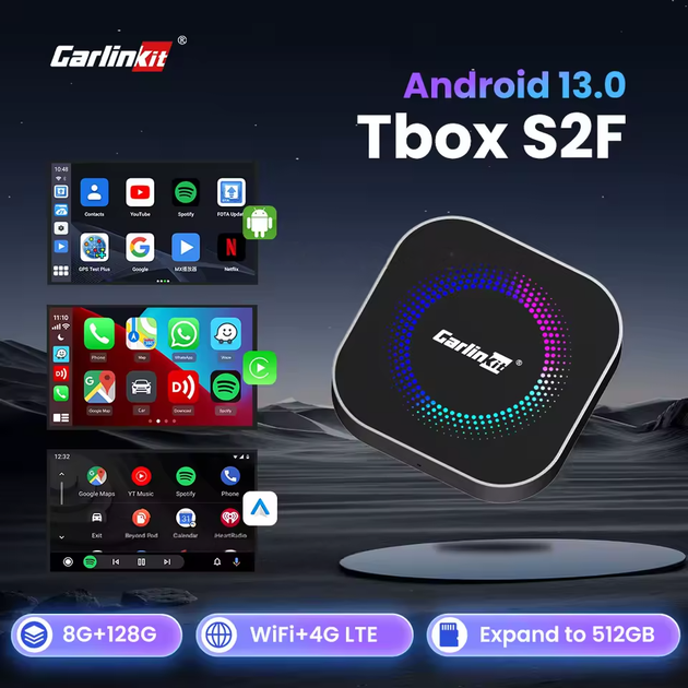 Приставка в авто CarlinKit S2F Tbox просмотр YouTube через CarPlay 8/128ГБ - изображение 2