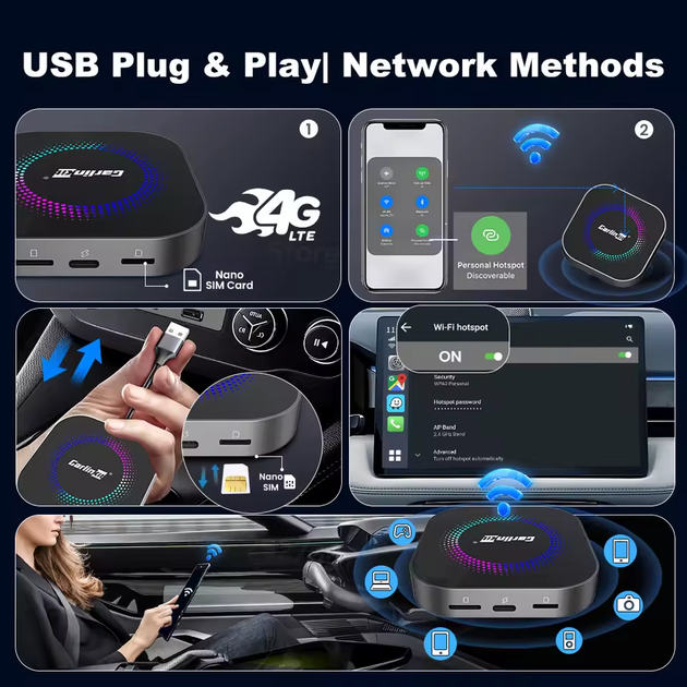 Приставка в авто CarlinKit S2F Tbox просмотр YouTube через CarPlay 8/128ГБ - изображение 7