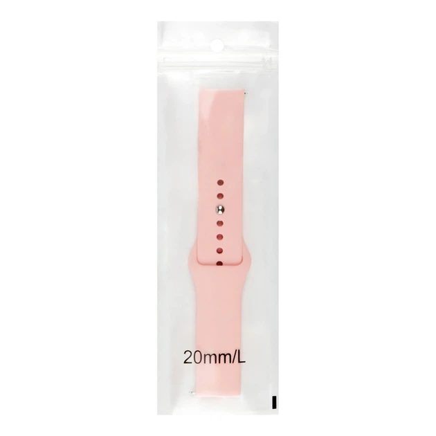 Ремінець Універс 20 mm Silicone Original Button Design для Samsung/Amazfit/Huawei Elegant Purple - зображення 3