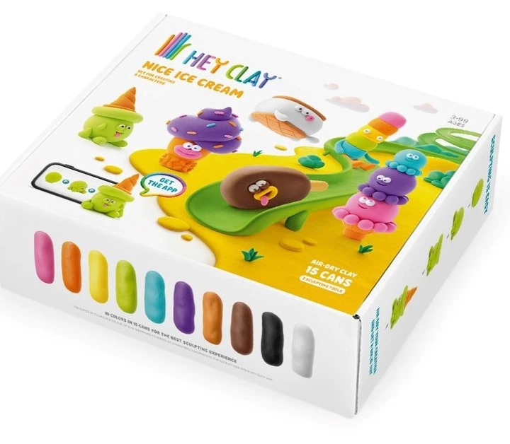 Megazestaw z samoutwardzającej się plasteliny Hey clay Dobre lody HC-15029 (4897105245490) - obraz 2